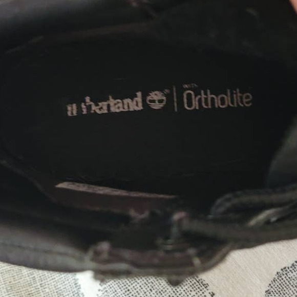 Timberland Chelsea Ortholite Black Lace-Up Combat Boots 6.5 - Picture 6 of 7